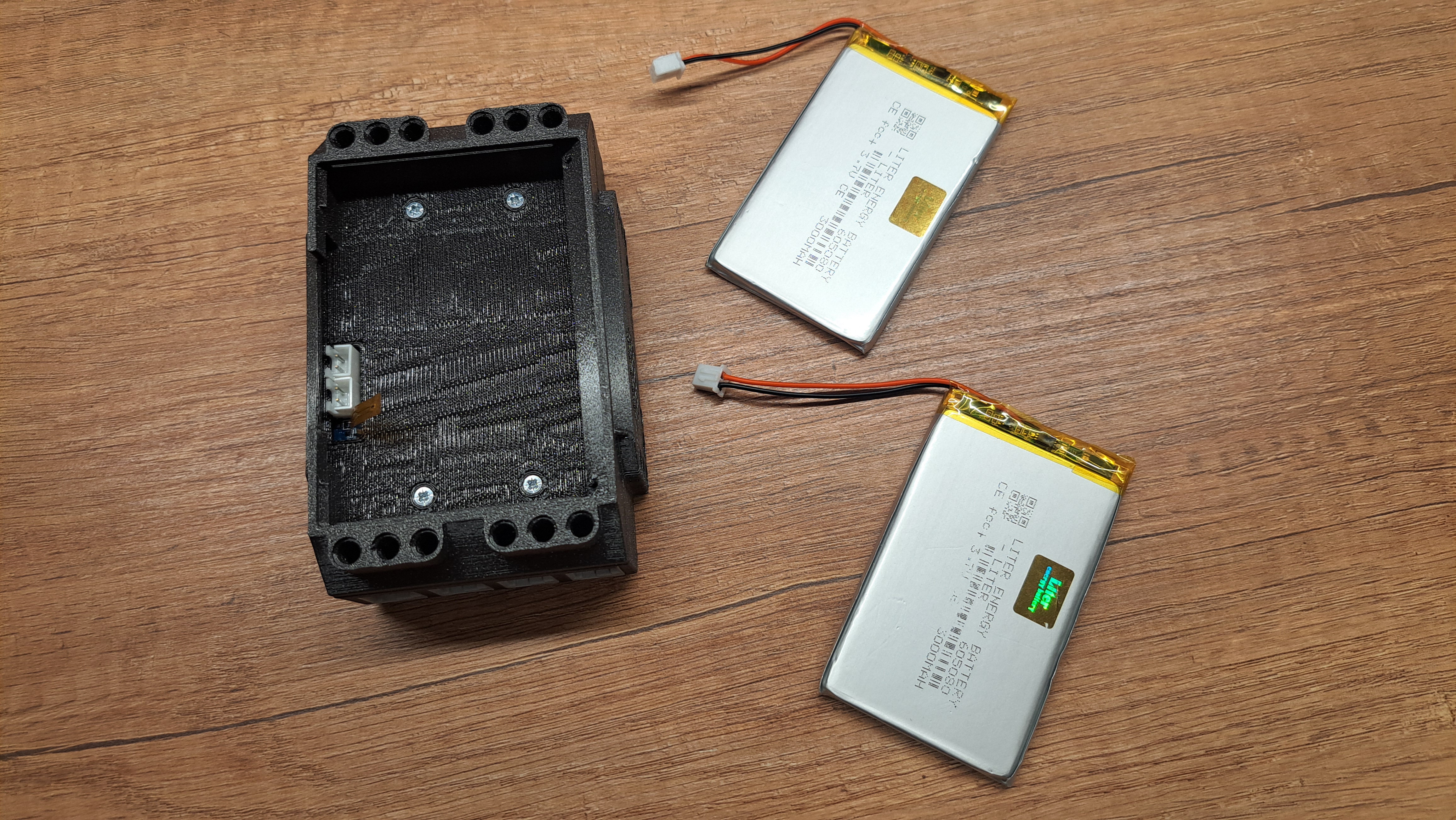 Battery cells outside